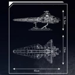 Mould King 21074 Star Plan Building Block The MOC Republic Attack Cruiser Model Assembly Star Fighter Toys Kids Christmas Gift