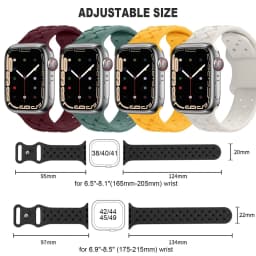 Silicone Strap For Apple Watch Band 44mm 45mm 40mm 49mm 46mm 42mm Braided bracelet correa iwatch Series 9 10 11 7 SE 6 8 Ultra 3