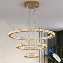 Crystal Luxury Pendant Lights for Living Room Remote Control Chandelier Lamp Bedroom Dining Room Smart Hanging Lighting Fixtures