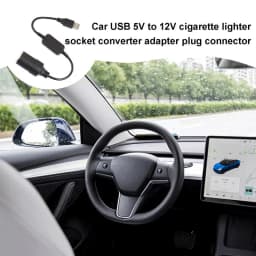 USB To Car Lighter Adapter Connector Cable USB Adapter Plug Socket Wired Controller Plug 5V To 12V Converter Extension Cord