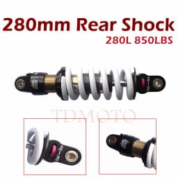 TDPEO 850lbs DNM 280mm 11" Rear Shock Absorber motorcycle mtb for Pit Dirt Trail Bike ATV Quad Apollo Shock Relief Protection