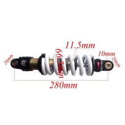 TDPEO 850lbs DNM 280mm 11" Rear Shock Absorber motorcycle mtb for Pit Dirt Trail Bike ATV Quad Apollo Shock Relief Protection