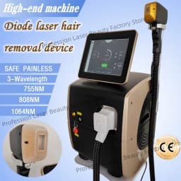 Portable 808 3wave Diode Permanent Hair Remove Fast Depilation Painfree Follicle Penetration Skin Rejuvenation Device