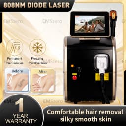 Portable 808 3wave Diode Permanent Hair Remove Fast Depilation Painfree Follicle Penetration Skin Rejuvenation Device