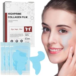 3pcs Face Brightening Patches Anti Aging Face Mask Collagen Soluble Film Eye Patches Korea Collagen Soluble Patches cheek patche