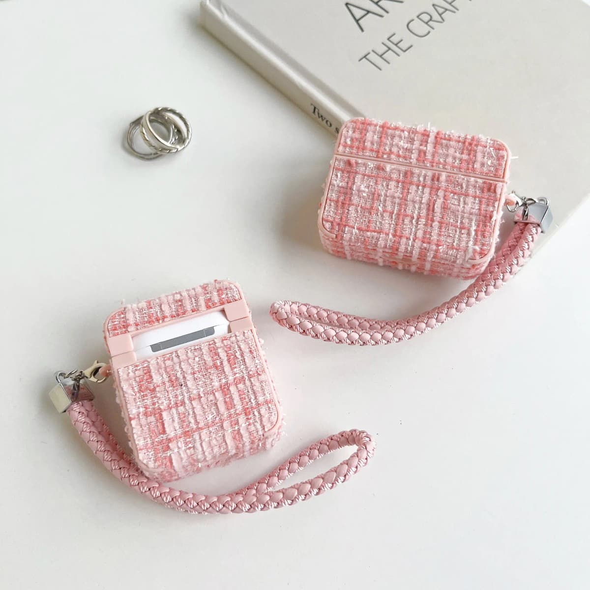 Airpods 3 2 Case Cover for Apple Airpods Pro 3 2 1 with Lanyard for Girls and Women, Luxury Style Fashion Earphone Accessories