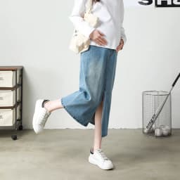 Maternity Spring and Autumn Pregnant Women's Half Denim Skirt High Quality Elastic Maternity Elegant High Waist Women Half Skirt