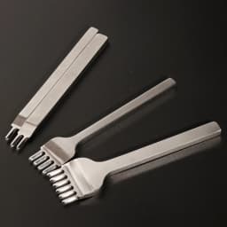 WUTA Leather Chisel Hole Punch Stitching Tool Diamond Pricking Iron Leather Craft tool Completely Polishing 3/4mm 1-2-4-6 teeth
