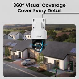ZOSI C296 2PK/4PK 8MP PoE PTZ Camera Outdoor with Human Vehicle Detection 4K Color Night Vision Surveillance IP Security Camera
