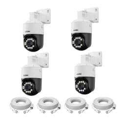 ZOSI C296 2PK/4PK 8MP PoE PTZ Camera Outdoor with Human Vehicle Detection 4K Color Night Vision Surveillance IP Security Camera