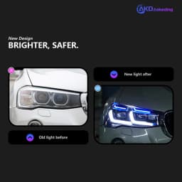 Car Lights for BMW X3 F25 LED Headlight 2014-2017 X4 F26 Head Lamp Drl Projector Lens Automotive
