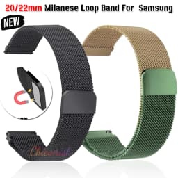Magnetic Buckle milanese Stainless Steel Strap for Samsung Watch4 Huawei GTR2 16mm 18mm 20mm 22mm Casual Fashion Watch Accessori