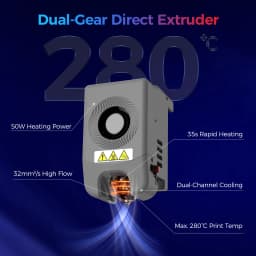 FLASHFORGE Adventurer 5M 3d Printer Max 600mm/s High Speed Full-auto Leveling 280℃ Direct Extruder PEI Flexible Plate