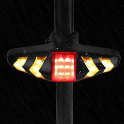 Bike Turn Signals Safety Warning Cycling Taillight 6 Lighting Modes Ultra Bright USB Rechargeable Wireless Remote Control