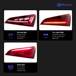 Car Lights For Audi Q5 SQ5 2009-2015 8R LED Auto Taillight Assembly Upgrade Q7 Design Dynamic Signal Lamp Exterior Accessories