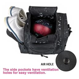 Bowling Ball Bag Bowling Ball Tote Bag For 1 Ball Multifunctional Handbag With Padded Interior Adjustable Belt Fits Ball Shoes
