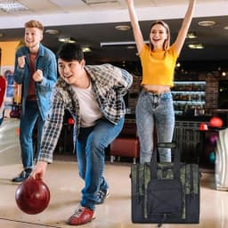 Bowling Ball Bag Bowling Ball Tote Bag For 1 Ball Multifunctional Handbag With Padded Interior Adjustable Belt Fits Ball Shoes