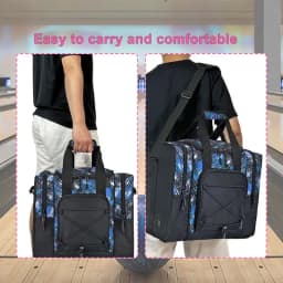 Bowling Ball Bag Bowling Ball Tote Bag For 1 Ball Multifunctional Handbag With Padded Interior Adjustable Belt Fits Ball Shoes