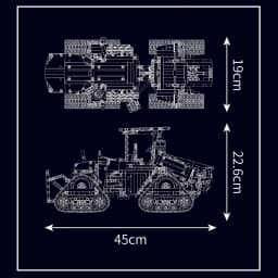 Mould King 18020 Technical Car Building Block MOC-35270 Pneumatic Crawler Tractor Model Assembly Truck Brick Toys Kids Gifts