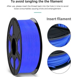 SUNLU 2Roll PLA Plus/Clear Filament 1.75mm +/- 0.02 mm 1kg Spool (2.2lbs) Neatly Arranged No Knot Filament Fit Most FDM Printer