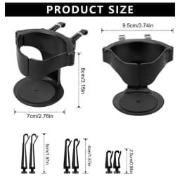 Car Cup Holder Organizer Beverage Drink Cup Holder For Auto Retractable Design Vehicle Storage Tool For RVs SUVs Sedans And Mini