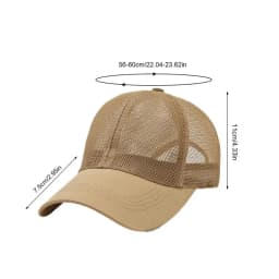 Mesh Baseball Caps For Men Breathable Mesh Baseball Hat Adjustable Sunscreen Hat Casual Beach Hat For Travel Cycling Fishing
