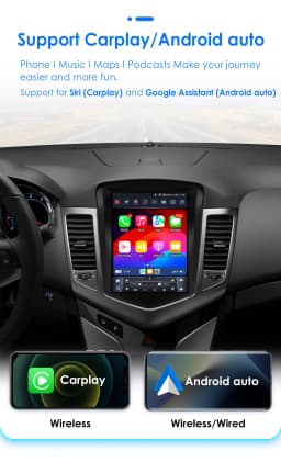 9.7'inch 2Din Carplay Android 13 Car Radio For Chevrolet Cruze J300 2008-2012 Multimedia Navi GPS Head Unit Stereo BT 4G Player
