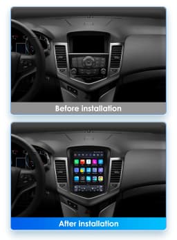 9.7'inch 2Din Carplay Android 13 Car Radio For Chevrolet Cruze J300 2008-2012 Multimedia Navi GPS Head Unit Stereo BT 4G Player