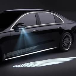 Car Door Light Door LED Welcome Projector Lights Angel Wing Door LED Lights Car Wireless Paste Courtesy Light Projection Light