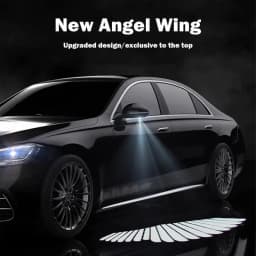 Car Door Light Door LED Welcome Projector Lights Angel Wing Door LED Lights Car Wireless Paste Courtesy Light Projection Light
