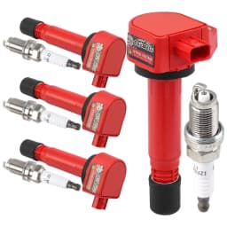 4 Pack Ignition Coil & Platinum Spark Plug For 2006-2011 Honda Civic 1.8L UF582