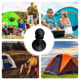 Tent Poles Caps Proof Cap Anti Thunder Protection Cover Anti-Slip Proof Cap Tent Tarp Grabbers Protector Safe Tent Pole