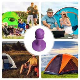 Tent Poles Caps Proof Cap Anti Thunder Protection Cover Anti-Slip Proof Cap Tent Tarp Grabbers Protector Safe Tent Pole