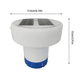 Pool Chlorine Floater with Colorful Solar Lights Waterproof Floating Chlorine Dispenser Flow Adjustable Chlorine Tablet