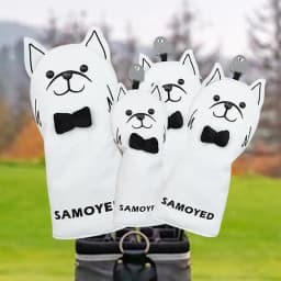 Driver Covers For Golf Clubs Golf Head Cover Golf Covers Protective Golf Headcovers Dog Shape Driver Head Covers 4 PCS Golf Head