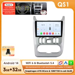 Hizpo Android 14 2Din Car Radio for Lada Renault Logan 1 Sandero 2009-2015 For Lada Largus 2012-2020 Carplay Navigation Stereo