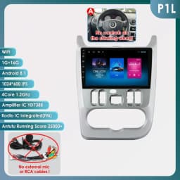 Hizpo Android 14 2Din Car Radio for Lada Renault Logan 1 Sandero 2009-2015 For Lada Largus 2012-2020 Carplay Navigation Stereo