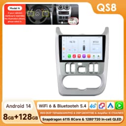 Hizpo Android 14 2Din Car Radio for Lada Renault Logan 1 Sandero 2009-2015 For Lada Largus 2012-2020 Carplay Navigation Stereo