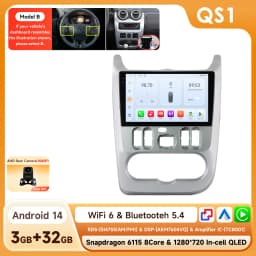 Hizpo Android 14 2Din Car Radio for Lada Renault Logan 1 Sandero 2009-2015 For Lada Largus 2012-2020 Carplay Navigation Stereo