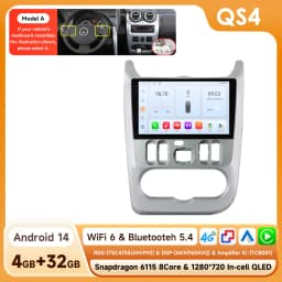 Hizpo Android 14 2Din Car Radio for Lada Renault Logan 1 Sandero 2009-2015 For Lada Largus 2012-2020 Carplay Navigation Stereo