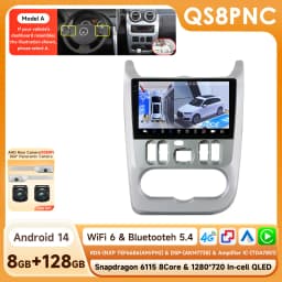 Hizpo Android 14 2Din Car Radio for Lada Renault Logan 1 Sandero 2009-2015 For Lada Largus 2012-2020 Carplay Navigation Stereo