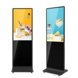 65 Inch 4K Digital Signage Kiosk Indoor Floor Standing Commercial Monitor Advertising Display LCD Totem with HDMI Input