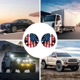 Jeeps Eyes Decal For Headlights Eye-Catching 3D Stereo Stickers Decals Fashionable Beast Eyes Headlight Decal For Truck Window