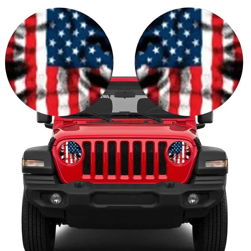 Jeeps Eyes Decal For Headlights Eye-Catching 3D Stereo Stickers Decals Fashionable Beast Eyes Headlight Decal For Truck Window