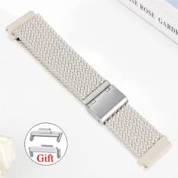 Braided loop for HUAWEI watch fit 4 strap accessories Adjustable metal buckle elastic Nylon bracelet for HUAWEI fit 3 4 pro band