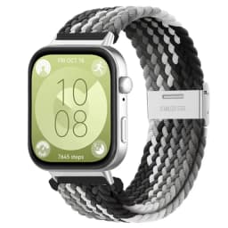 Braided loop for HUAWEI watch fit 4 strap accessories Adjustable metal buckle elastic Nylon bracelet for HUAWEI fit 3 4 pro band