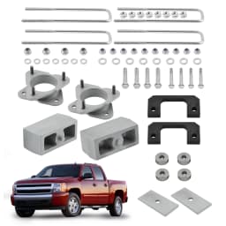 3.5" Front 3" inch Rear Level Lift Kit for Chevy Silverado 1500 4WD 07-18 6-Lug
