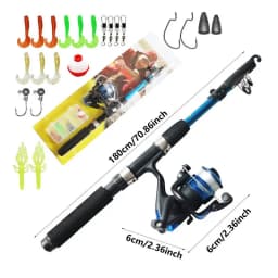 Small Fishing Pole Mini Telescopic Sea Pole Set for Kids Portable Lightweight Fishing Gear Children's Fishing Pole for Beginners