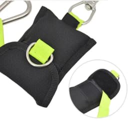 Freediving Rope 8.5 Ft Safety Free Diving Lanyard Scuba Diving Accessories Anti-Lost Strap With Carabiner Underwater Diving Tool