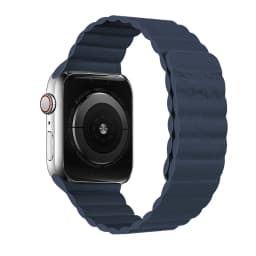 Magnetic loop strap for Apple Watch band 44mm 40mm 42mm 49mm 45 mm Leather bracelet iwatch series 3 6 se ultra 2 7 8 9 45mm 41mm